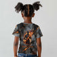 Ptah Egyptian Kid T shirt God of Creation Great Artificer Hammer - Anvil Fire Forged