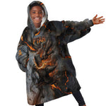 Ptah Egyptian Kid Wearable Blanket Hoodie God of Creation Great Artificer Hammer - Anvil Fire Forged