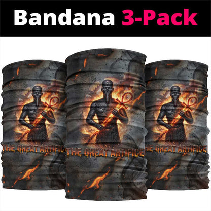 Ptah Egyptian Neck Gaiter God of Creation Great Artificer Hammer - Anvil Fire Forged