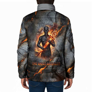 Ptah Egyptian Padded Jacket God of Creation Great Artificer Hammer - Anvil Fire Forged
