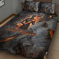 Ptah Egyptian Quilt Bed Set God of Creation Great Artificer Hammer - Anvil Fire Forged