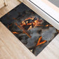 Ptah Egyptian Rubber Doormat God of Creation Great Artificer Hammer - Anvil Fire Forged