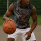 Ptah Egyptian Sleeveless Hoodie God of Creation Great Artificer Hammer - Anvil Fire Forged