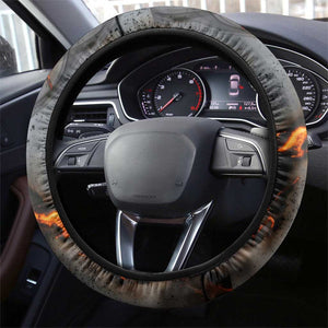 Ptah Egyptian Steering Wheel Cover God of Creation Great Artificer Hammer - Anvil Fire Forged