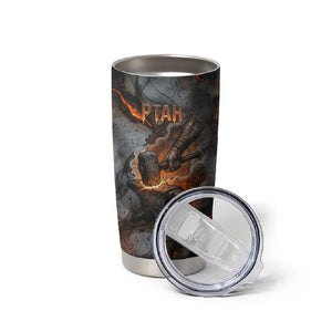 Ptah Egyptian Tumbler Cup God of Creation Great Artificer Hammer - Anvil Fire Forged