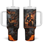 Ptah Egyptian Tumbler With Handle God of Creation Great Artificer Hammer - Anvil Fire Forged
