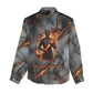 Ptah Egyptian Women Casual Shirt God of Creation Great Artificer Hammer - Anvil Fire Forged