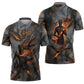 Ptah Egyptian Zipper Polo Shirt God of Creation Great Artificer Hammer - Anvil Fire Forged