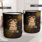 Black History Month Black African American Teachers Laundry Basket Afrocentric Floral Art with Motivational Typography