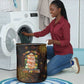 Black History Month Black African American Teachers Laundry Basket Afrocentric Floral Art with Motivational Typography