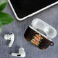Black History Month Black African American Teachers AirPods Case Afrocentric Floral Art with Motivational Typography