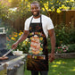 Black History Month Black African American Teachers Apron Afrocentric Floral Art with Motivational Typography