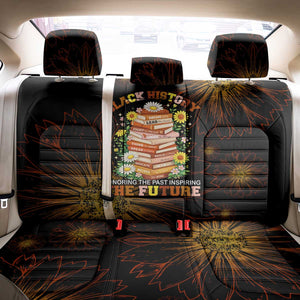 Black History Month Black African American Teachers Back Car Seat Cover Afrocentric Floral Art with Motivational Typography
