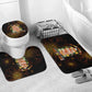 Black History Month Black African American Teachers Bathroom Set Afrocentric Floral Art with Motivational Typography