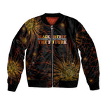 Black History Month Black African American Teachers Bomber Jacket Afrocentric Floral Art with Motivational Typography