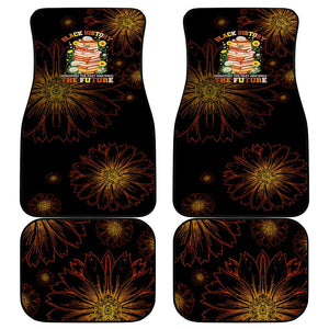 Black History Month Black African American Teachers Car Mats Afrocentric Floral Art with Motivational Typography