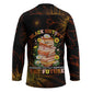 Black History Month Black African American Teachers Hockey Jersey Afrocentric Floral Art with Motivational Typography