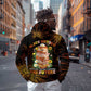 Black History Month Black African American Teachers Hoodie Afrocentric Floral Art with Motivational Typography