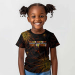 Black History Month Black African American Teachers Kid T shirt Afrocentric Floral Art with Motivational Typography