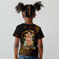 Black History Month Black African American Teachers Kid T shirt Afrocentric Floral Art with Motivational Typography