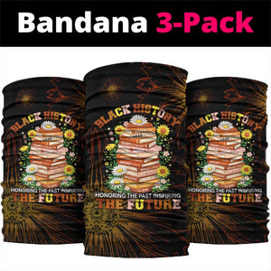 Black History Month Black African American Teachers Neck Gaiter Afrocentric Floral Art with Motivational Typography