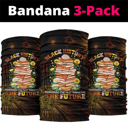 Black History Month Black African American Teachers Neck Gaiter Afrocentric Floral Art with Motivational Typography