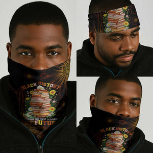 Black History Month Black African American Teachers Neck Gaiter Afrocentric Floral Art with Motivational Typography