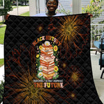 Black History Month Black African American Teachers Quilt Afrocentric Floral Art with Motivational Typography