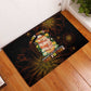 Black History Month Black African American Teachers Rubber Doormat Afrocentric Floral Art with Motivational Typography