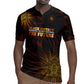 Black History Month Black African American Teachers Rugby Jersey Afrocentric Floral Art with Motivational Typography