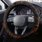 Black History Month Black African American Teachers Steering Wheel Cover Afrocentric Floral Art with Motivational Typography