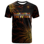 Black History Month Black African American Teachers T shirt Afrocentric Floral Art with Motivational Typography
