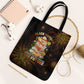 Black History Month Black African American Teachers Tote Bag Afrocentric Floral Art with Motivational Typography