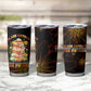 Black History Month Black African American Teachers Tumbler Cup Afrocentric Floral Art with Motivational Typography