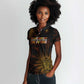 Black History Month Black African American Teachers Women Polo Shirt Afrocentric Floral Art with Motivational Typography