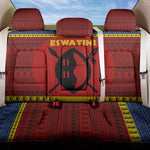 Eswatini Flag Back Car Seat Cover Nguni Shield Spear Pattern