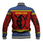 Eswatini Flag Baseball Jacket Nguni Shield Spear Pattern