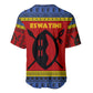 Eswatini Flag Baseball Jersey Nguni Shield Spear Pattern