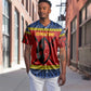 Eswatini Flag Baseball Jersey Nguni Shield Spear Pattern