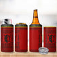Eswatini Flag 4 in 1 Can Cooler Tumbler Nguni Shield Spear Pattern