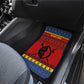 Eswatini Flag Car Mats Nguni Shield Spear Pattern
