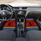 Eswatini Flag Car Mats Nguni Shield Spear Pattern