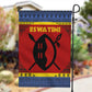 Eswatini Flag Garden Flag Nguni Shield Spear Pattern