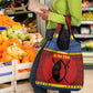 Eswatini Flag Grocery Bag Nguni Shield Spear Pattern