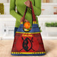 Eswatini Flag Grocery Bag Nguni Shield Spear Pattern