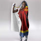 Eswatini Flag Hooded Blanket Nguni Shield Spear Pattern