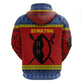 Eswatini Flag Hoodie Nguni Shield Spear Pattern