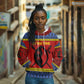 Eswatini Flag Hoodie Nguni Shield Spear Pattern