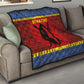 Eswatini Flag Quilt Nguni Shield Spear Pattern