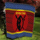 Eswatini Flag Quilt Nguni Shield Spear Pattern